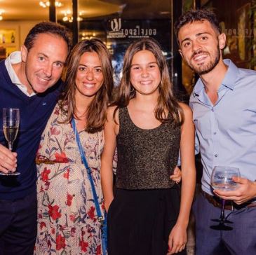 Mota Veiga Silva with his children